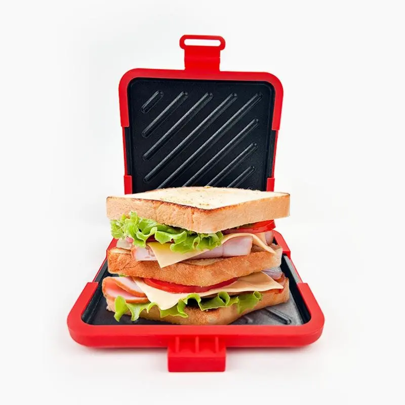 Microwave Sandwich Toaster, Waterproof & Heat Resistant Microwave Toaster, Waffle Maker, Suitable for Toast, Waffle, Sandwich Bread