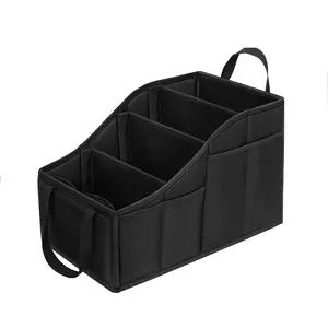 Large Capacity Car Storage Box, Foldable Oxford Fabric Organizer, Portable Car Trunk Bag, Multi-Functional Rear Seat Tray, Travel Gear Holder
