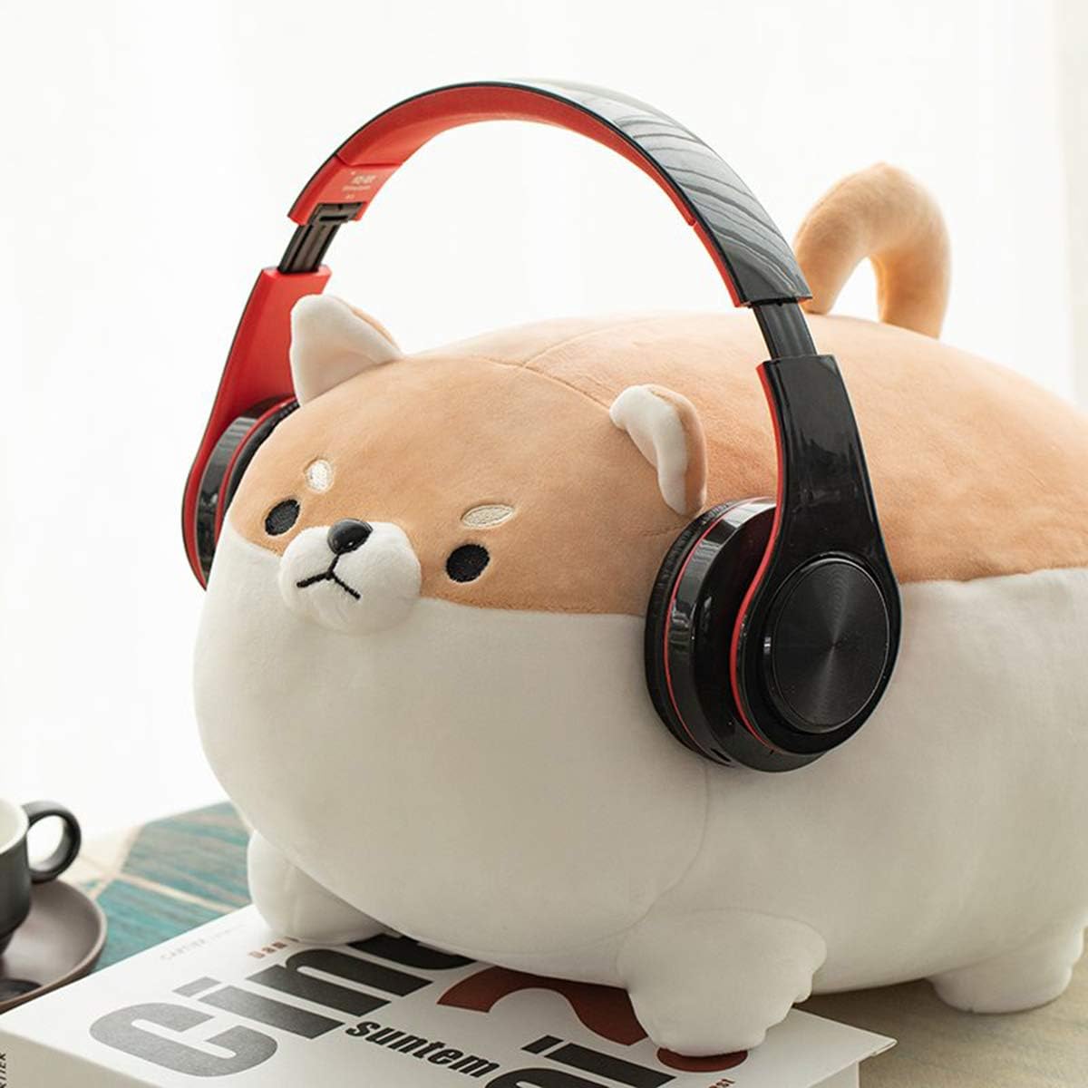 Shiba Inu Stuffed Animal Plush - Cute Corgi Dog Pillow and Toy, Soft Anime Kawaii Christmas Birthday Gifts for Boys and Girls Stuffed Animals Kawaii Decor
