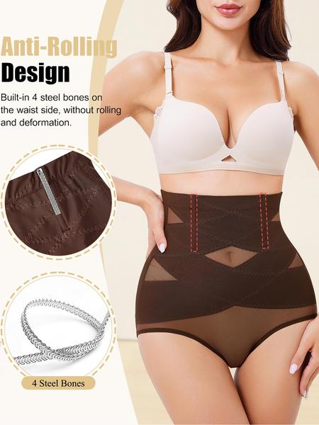 High Waist Breathable Body Shaping Pants, Anti-Curling Dual Layer Waistband, Butt Lifting All Season Wear, Kardashian Style Thin Fabric