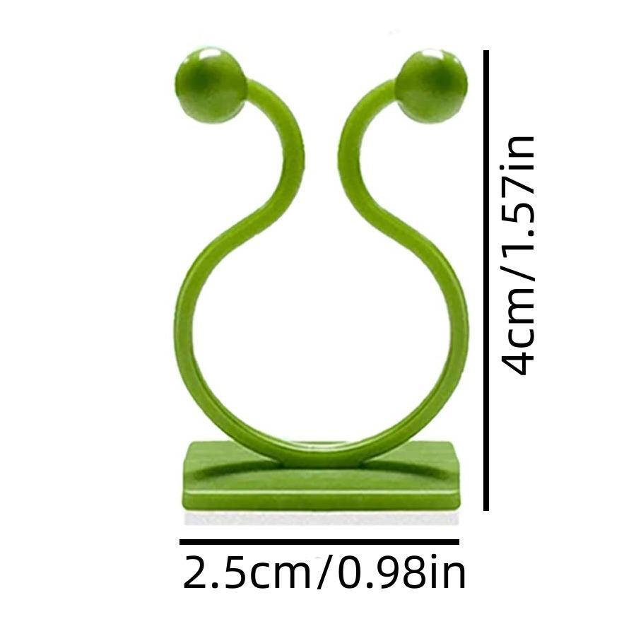 植物攀爬墙自粘固定扣钩，10个装，植物攀爬墙固定夹，植物固定藤蔓捆绑夹，适用于花园