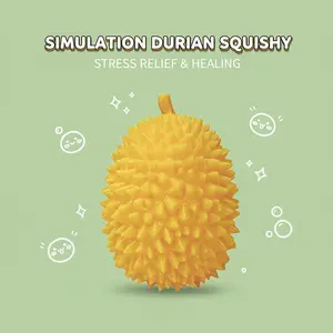 Hot-selling simulated durian creative decompression artifact children's toys rebound vent relax healing fruit pinch