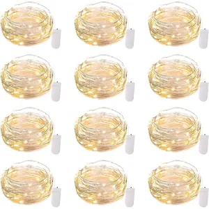 12 Pack LED Fairy Lights Battery Operated String Lights - 7ft 20LED Waterproof Silver Wire Firefly Starry Moon Lights for DIY Crafts Wedding Table Centerpieces Party Ramadan Decorationsfidget toys