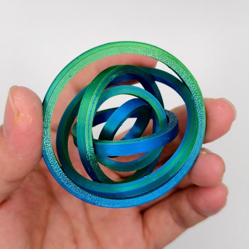 1/4 Fingertip Spinner Stress Relief Toy - 3D Printed Stress Relief Gadget, Suitable for Children and Adults, Available in Multiple Colors - Portable Stress Relief Assistant, Office Essential, Holiday Gift