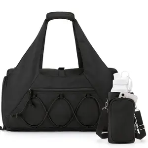 Women's Large Capacity Yoga Bag, Multi-Functional Travel Fitness Backpack, Side Water Bottle Holder, Ideal for Gym, Yoga, Outdoor Activities