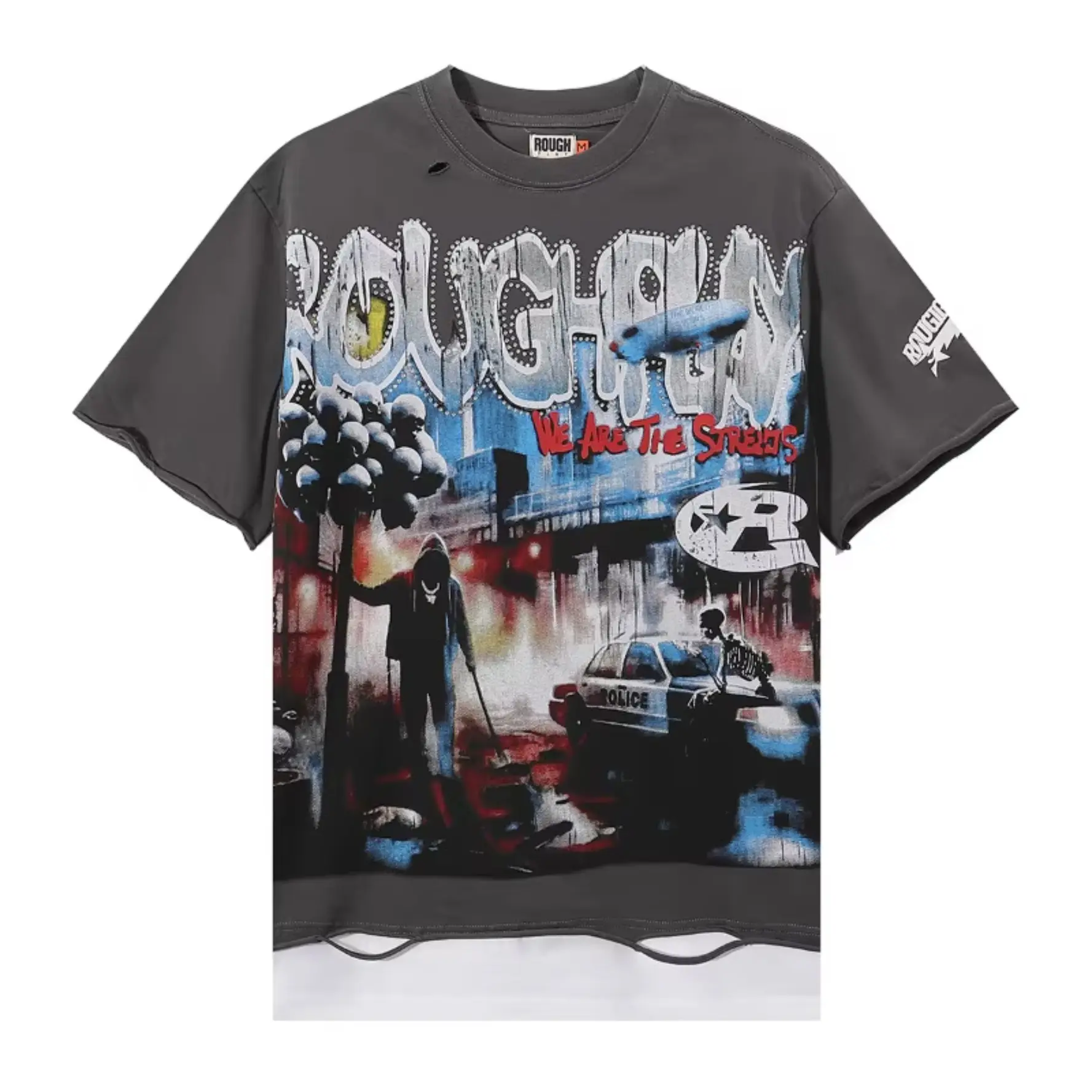 Life Hustlers Rhinestone Printed Graphic T-Shirt 100% Cotton Loose Oversized Y2K Shinning Diamond Short Sleeve Tees Autumn Casual Streetwear Top Men Women Unisex