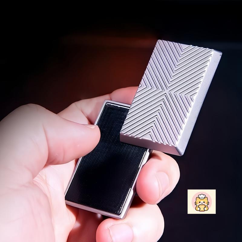 Fidget Toy for Kids Adults Stress Relief EDC Metal Slider Unblock Puzzle with Rotating Tactile Sound for Gift Desk Toy