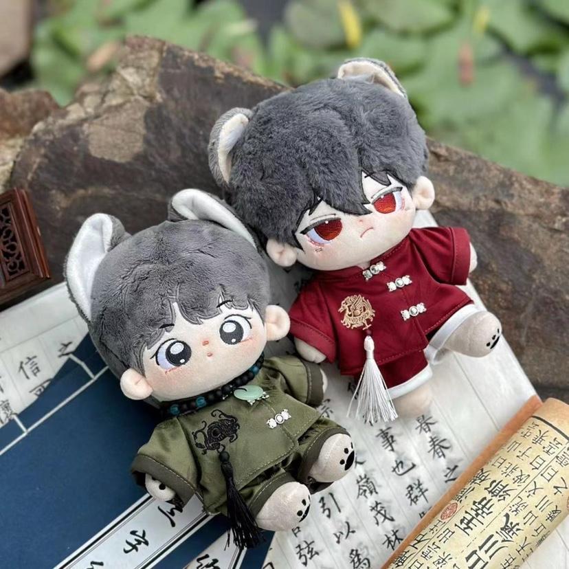 20cm Cotton Doll Clothes Ancient Chinese Style Four Big Beasts Suit Non-Attribute Kawaii Doll Outfit for Collectible Figures