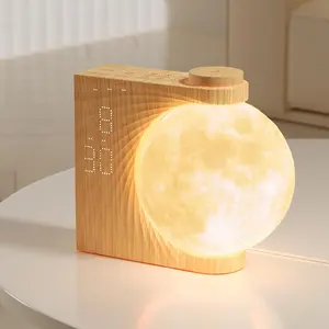 Sunrise  Clocks for Heavy Sleepers,Night Lamp Clocks for Bedrooms with Moon Light,10 Light Effects,30/60/90 Timer,10 Sleep Nature Sounds,15 Ringtones,12 Volume Control with Snooze Function