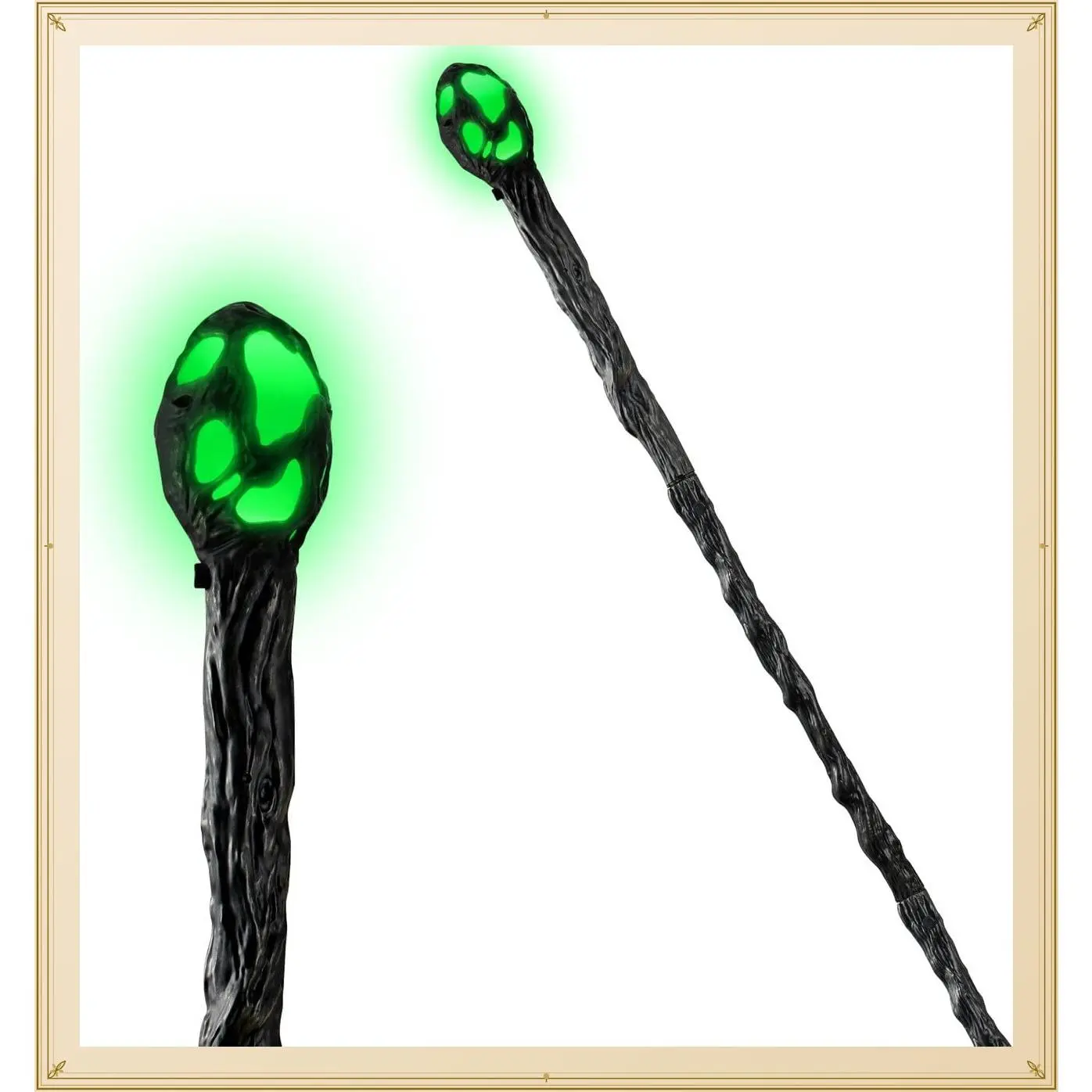 Halloween Light Up LED Witch Staff Vintage Cane - Magic Walking Stick Prop Accessory for Costume PartyGift