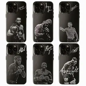 MMA All Legends Signature Phone Case, Legendary Fighters Collection, Iconic Fighters Black Phone Cover,for iPhone17 ProMax /16/15/14/13/12/11 Plus for Samsung phones, suitable for both men and women, Gifts For Fight Night Boxing, UFC Fans, Trending 26 8
