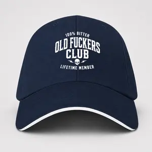 Old Fuckers Club Adjustable Cotton Baseball Cap - Funny Vintage Dad Hat for Men & Women