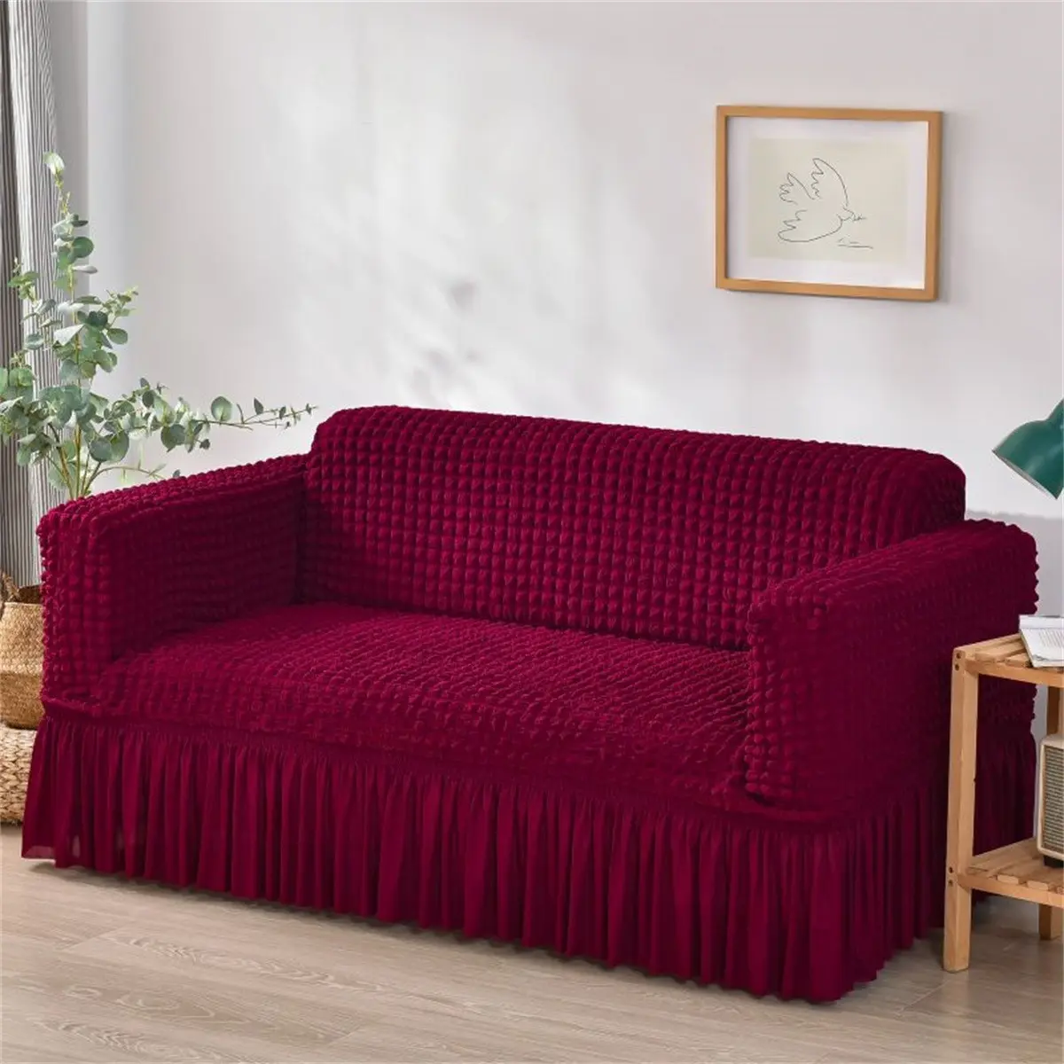Modern Elastic Sofa Cover, Stretch Fit Design, Durable Polyester Material, Easy Care & Reusable, Perfect for Home Decor, Sofa Slipcover