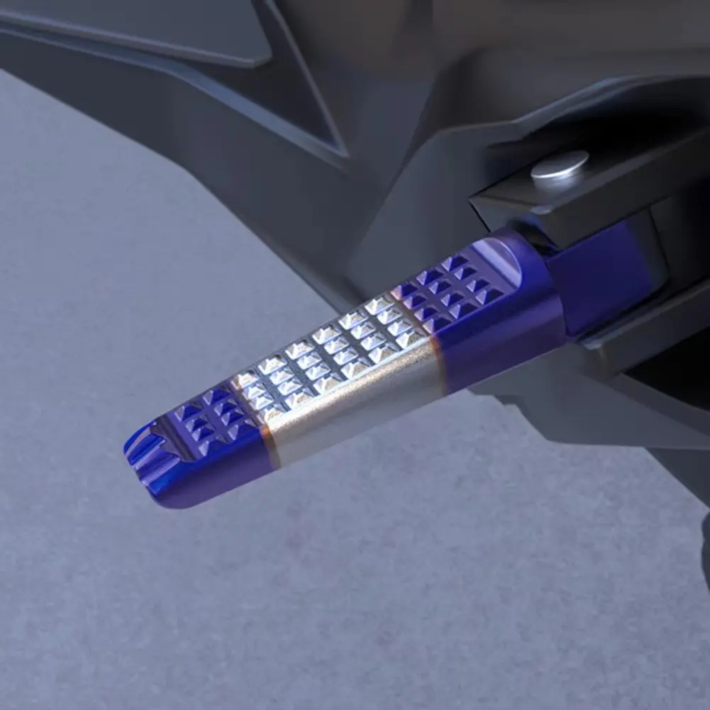 2-Pack Yamaha Mio Motorcycle Foot Pegs, Anti-Slip Foot Pads with Installation Accessories, Durable & Comfortable Design