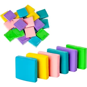 24 Pack Colorful Moldable Kneaded Erasers, Drawing Art Sketching Erasers for Artists to Blend, Shade and Create Smooth Effects