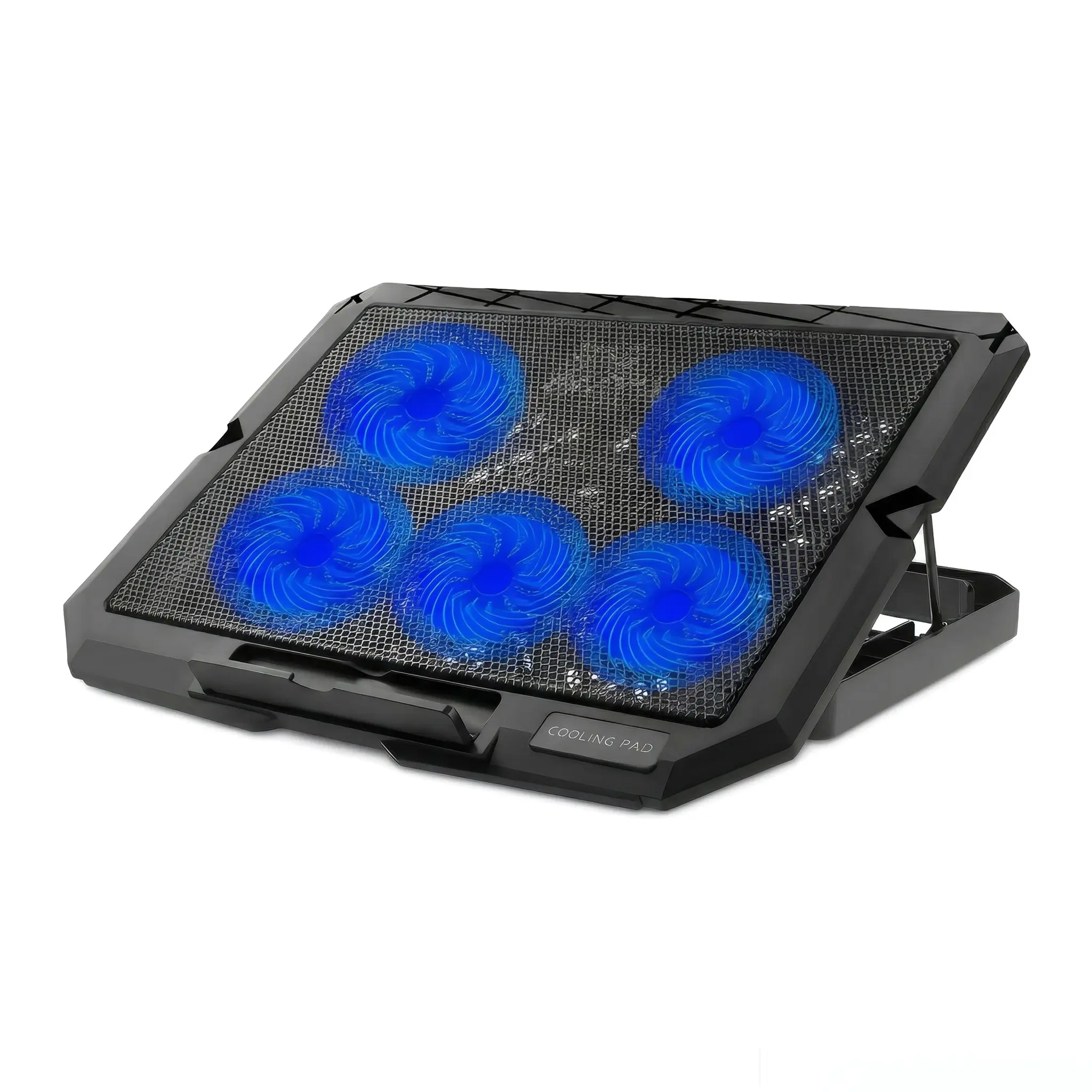 Notebook Cooling Pad with 5 Fans, 2200 Rpm Laptop Cooler, RGB Gaming Stand, Adjustable Speed Quiet Pad, USB Powered for 12-17 Inch Laptops