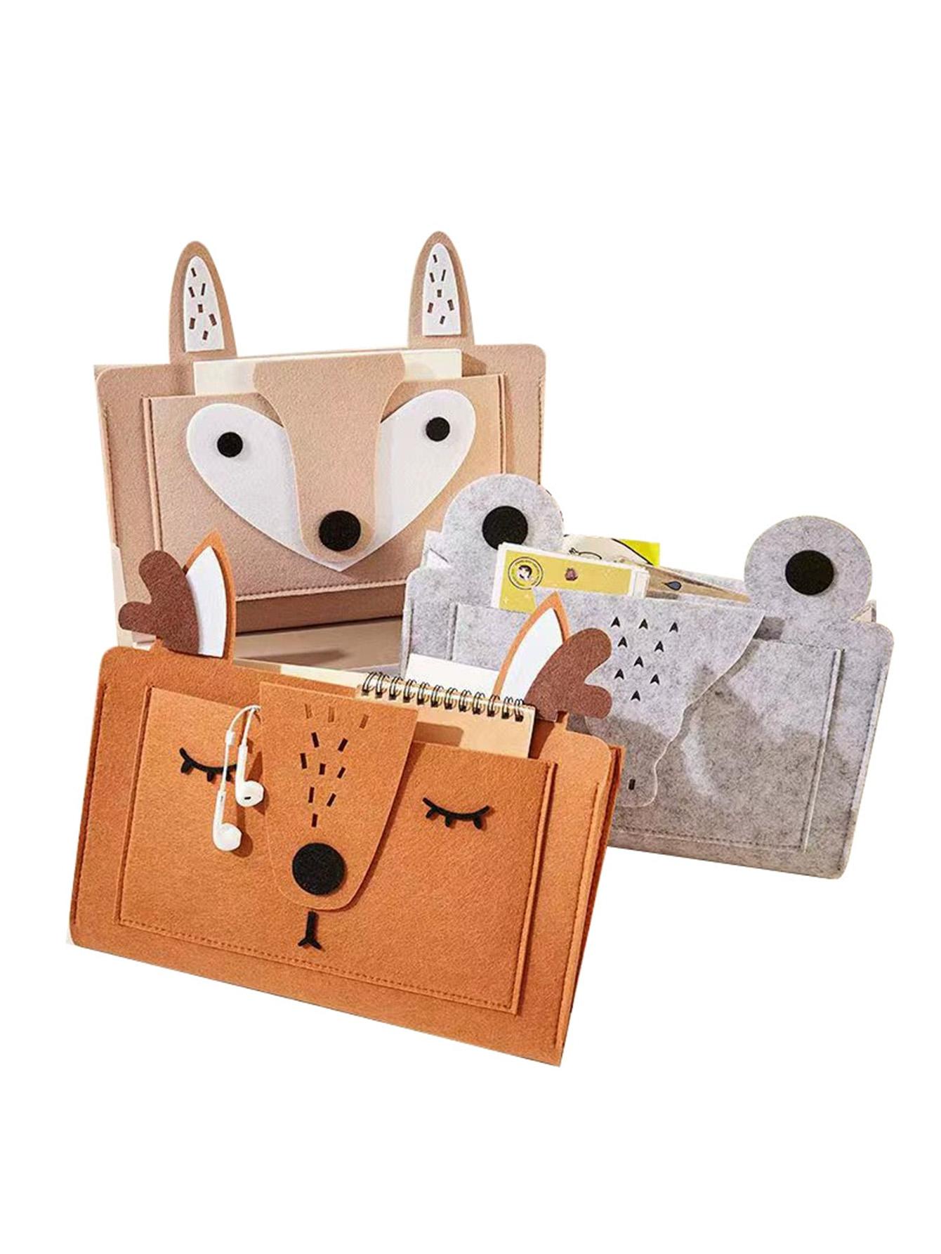 Felt Bedside Storage Organizer Dormitory Bedside Storage Hanging Mobile Phone Storage Bag Magazine Rack Pocket Hanging Storage