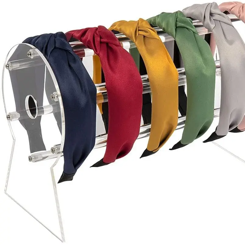 Acrylic headband display stand, transparent, suitable for adults and children, universal hairband rack, hair accessory storage, hairpin and headband organizer headband holder