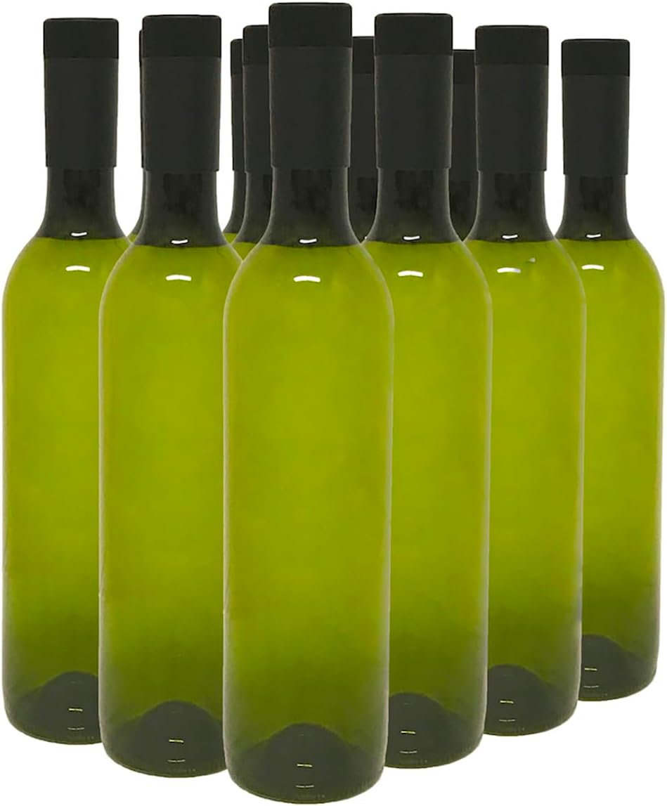 Plastic  Bottles & Screw Caps, Clear, 750ml - Pack of 12