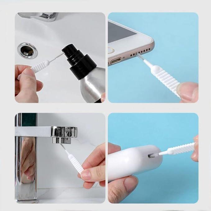 100pcs Shower Head Cleaning Brushes, Multipurpose Shower Head Cleaner Tool Gap Hole Anti-Clogging Cleaning Brush Crevice Tiny Brush for Small Hole Nozzle Gaps Household Bathroom sparkling  shower Ultra-Thin Multi-Functional Kit