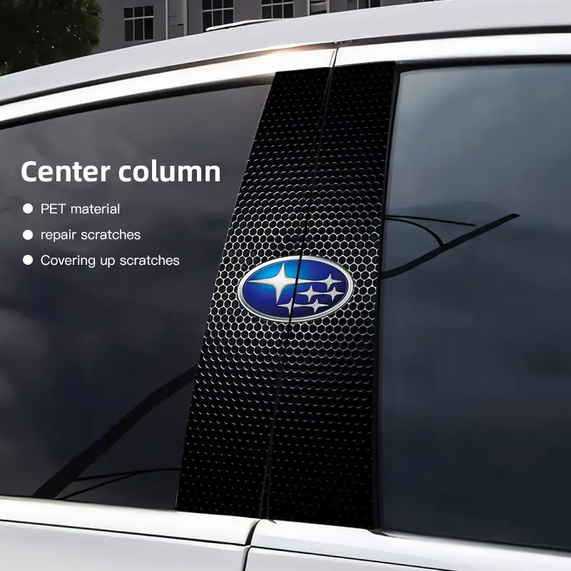 Car Stickers B-Pillar Center Column Decoration Cover Decals Auto Accessorie For Subaru Crosstrek Forester Outback Impreza BRZ WRX Ascent REX Solterra Levorg XV Legacy Exiga Tribeca Car Accessories Vehicle Decor