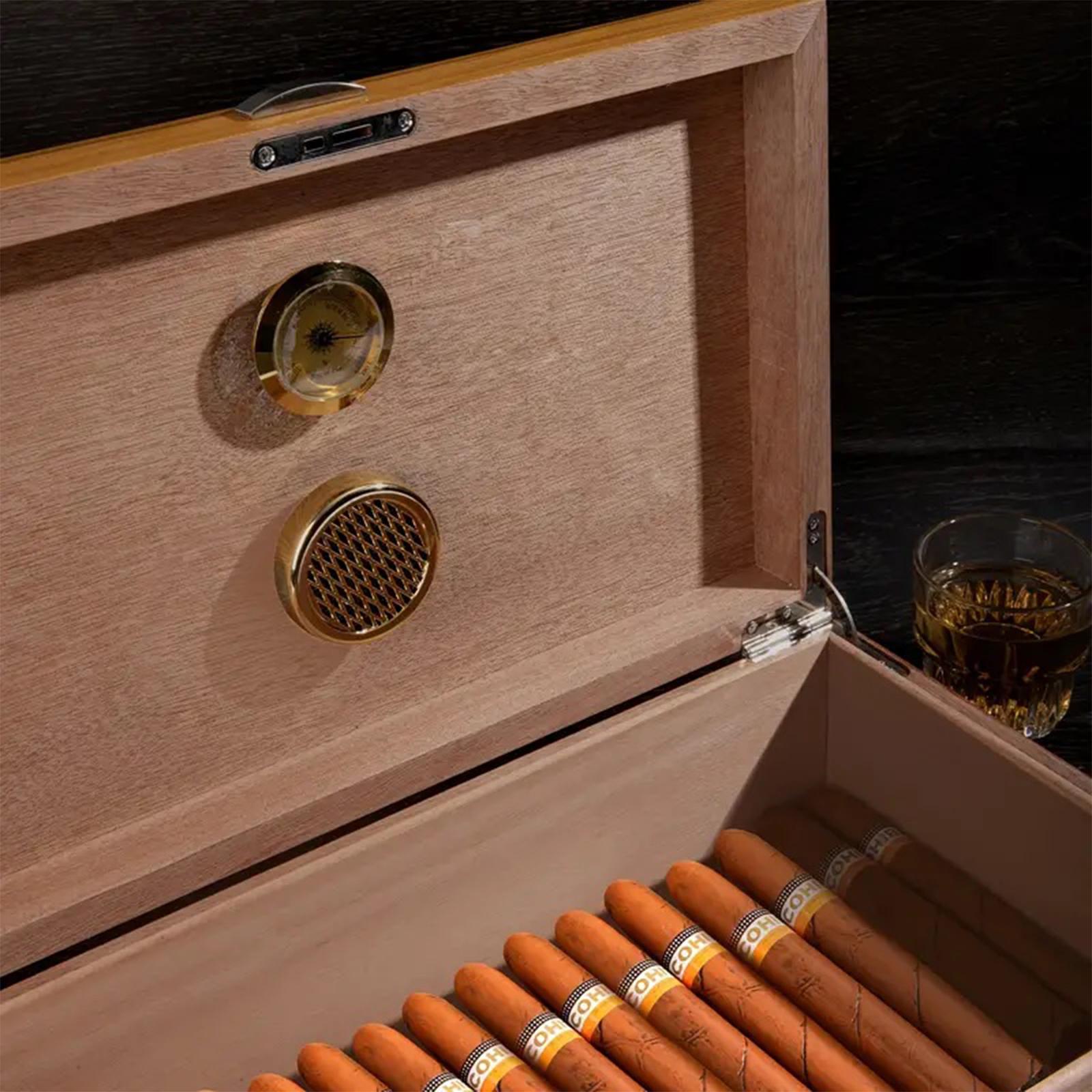 Round Cigar Humidifier, 1 Count Portable Small Cigar Moisturizing Box, Cigar Box Accessories, Home Supplies, Men Gifts