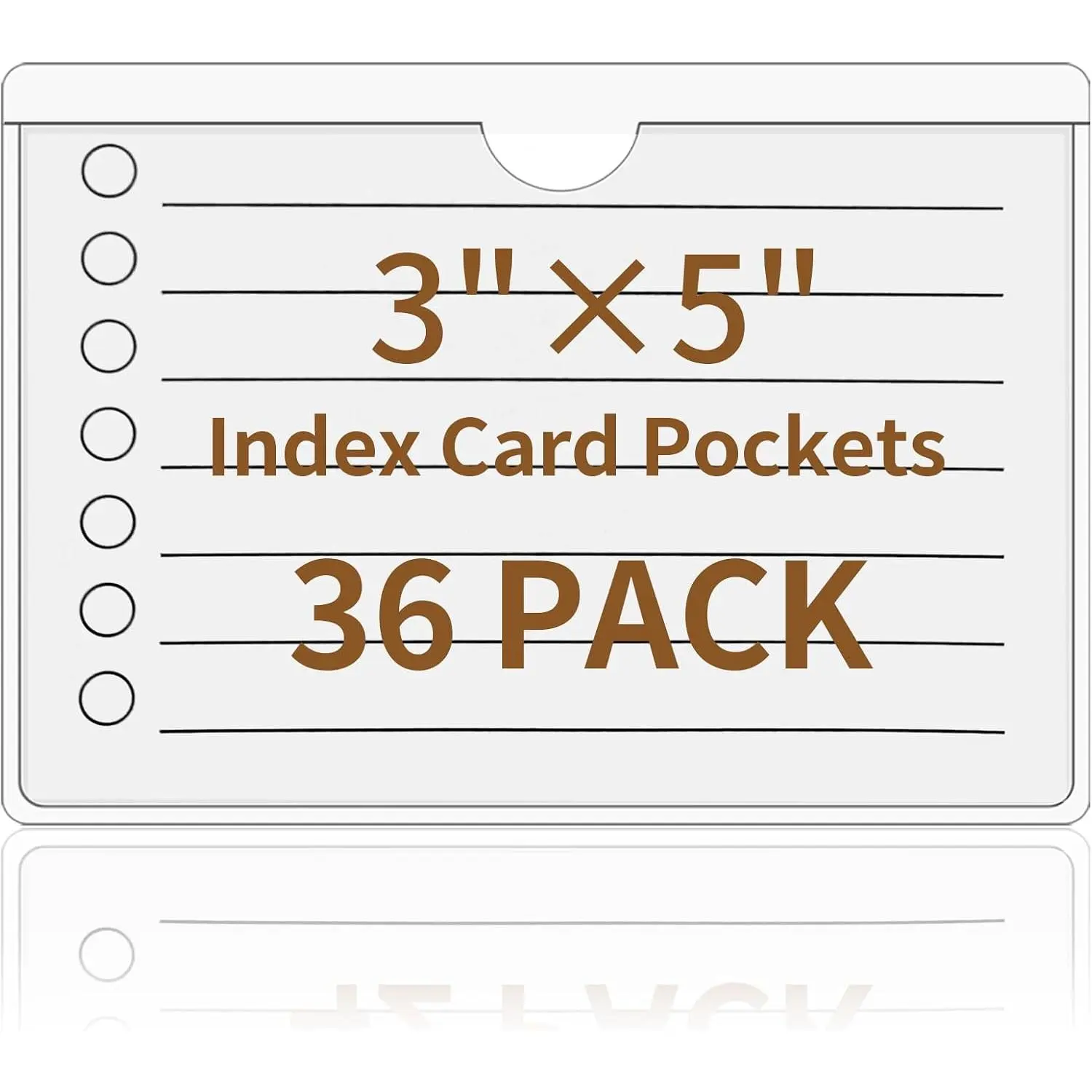 Storage Bin Labels, 36 count Clear Adhesive Pockets, for 3×5 in Card | Removable Tote Label Stickers, Index Card Holder for Tote Box Bins Cabinet, Plastic Label Holders, , Sticky Backing