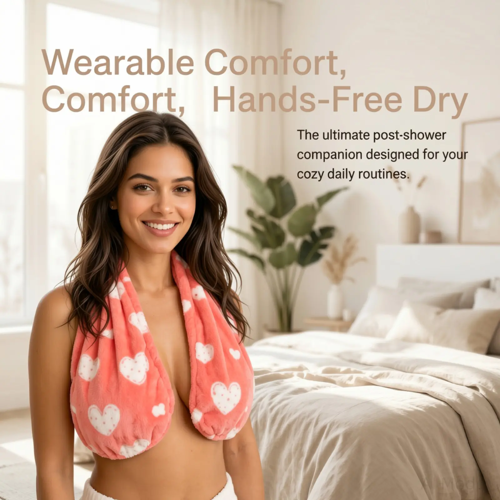 Adjustable Bath Towel Bra Set for Women, Quick-Dry Body Towel Wrap for Shower, Spa, and Self-Care, New 2026 Design