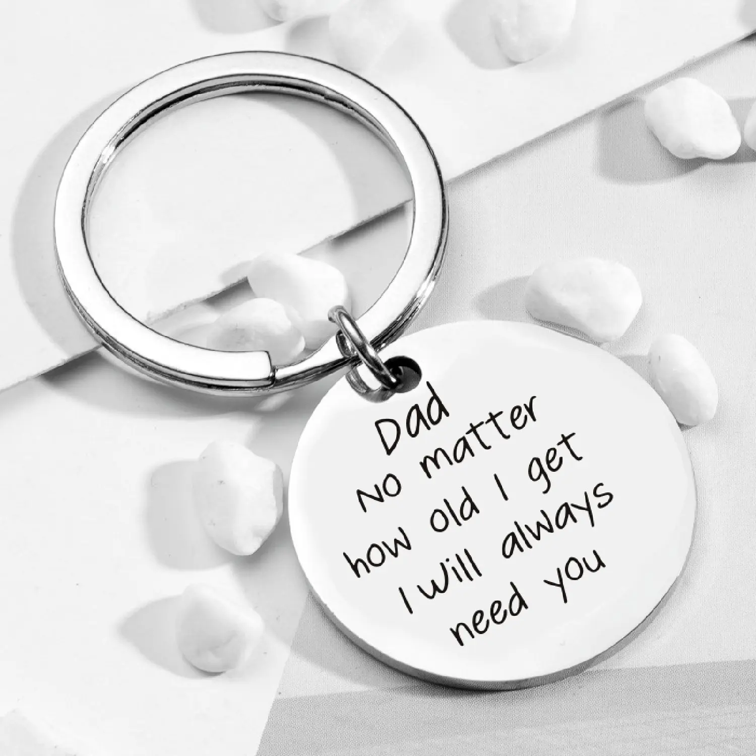 1/3/5pcs Dad No Matter Old Get Always Need Keychain Gift Dad