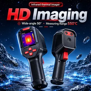 Handheld Infrared Thermometer 240x240 IR Resolution, 2.4 Inch LCD Screen, -20°c to 550°c, Ideal for Electrical Inspection, Pipe Leak Detection