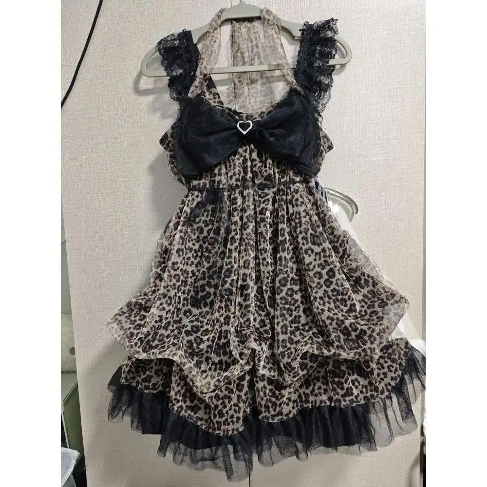 Women Sleeveless Vintage Japanese Bubble Dress Camisole 2026 Summer Y2K Kawaii Chic Beach Party Stylish Outfits