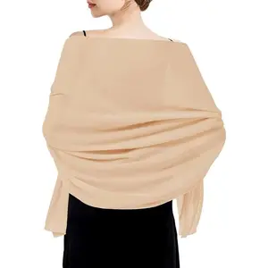 Chiffon Shawls and Wraps - Lightweight Scarve for Women Evening Dresses Wedding Bridal Formal Party