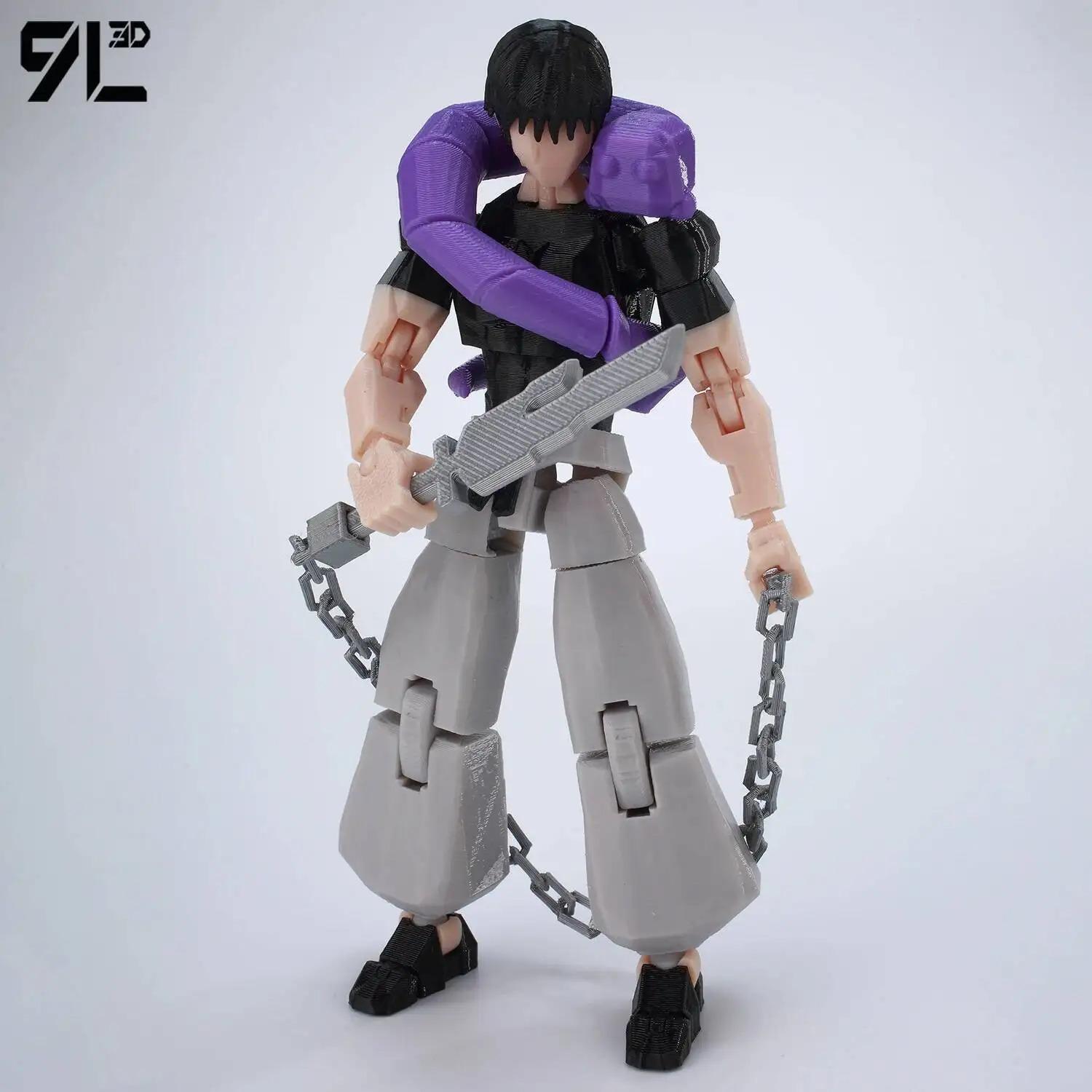 9L 3D Printed Anime Jujutsu Kaisen Sukuna Lucky13 Dummy 13 Movable Shapeshift T13 Action Figures Mannequin Toys for Collectors