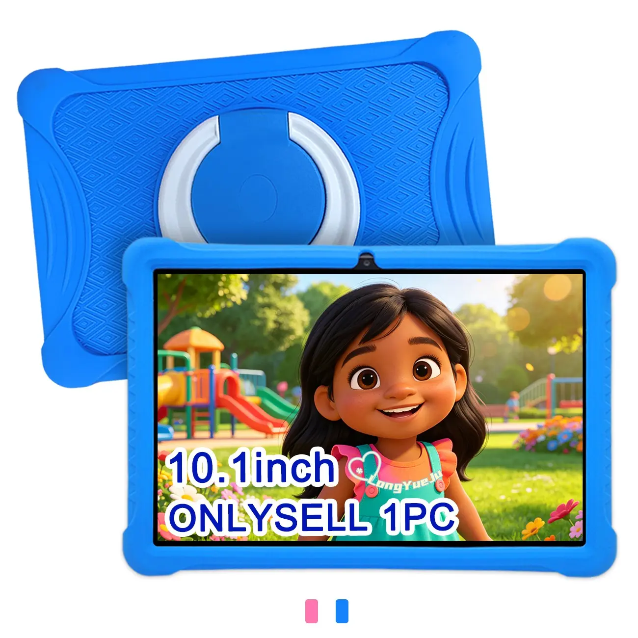 Summer Special 10.1 Inch All-in-One Kids Learning Tablet, Rechargeable Learning Tablet, Eye Protection, Anti-addiction & Shockproof 3-in-1 Design, IWAWA Parental Control, Perfect Gift for Children’s Day, Back to School, USB Cable Included