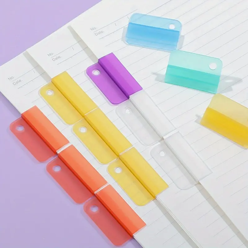 9 hidden file index folders | sealed binder, suitable for office and study supplies, PP material color random binder and binder accessories