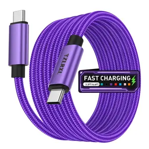 USB-C to USB-C Data Cable, Type-C Fast Charging Cable for Macbook, iPad, Dell Xps, iPhone 17/16/15, Samsung Galaxy, Lg, Moto G, Google Pixel, Xiaomi