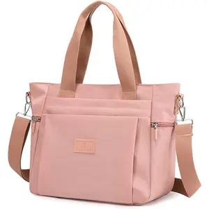 Women's Nylon Handbags Shoulder Bags Ladies Casual Top Handle Handbag Shopper Tote Purse