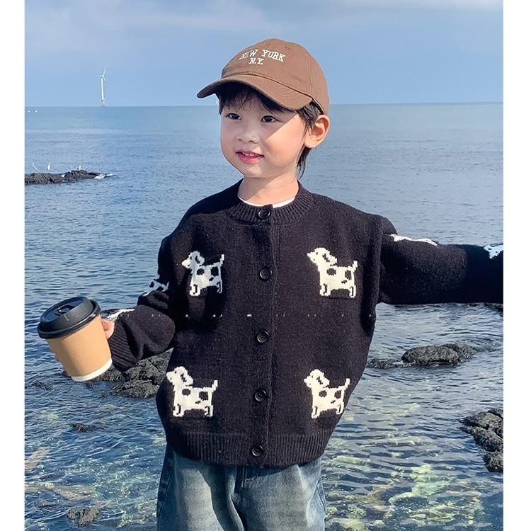 NewBoys' Fall Cardigan Jacket, Soft Open-Front Knit Top for Autumn Weather, Light Long Sleeve Layer for and Little Kids, Cozy and Comfortable for Stroller Rides, Daycare, and Gentle Everyday Adventures