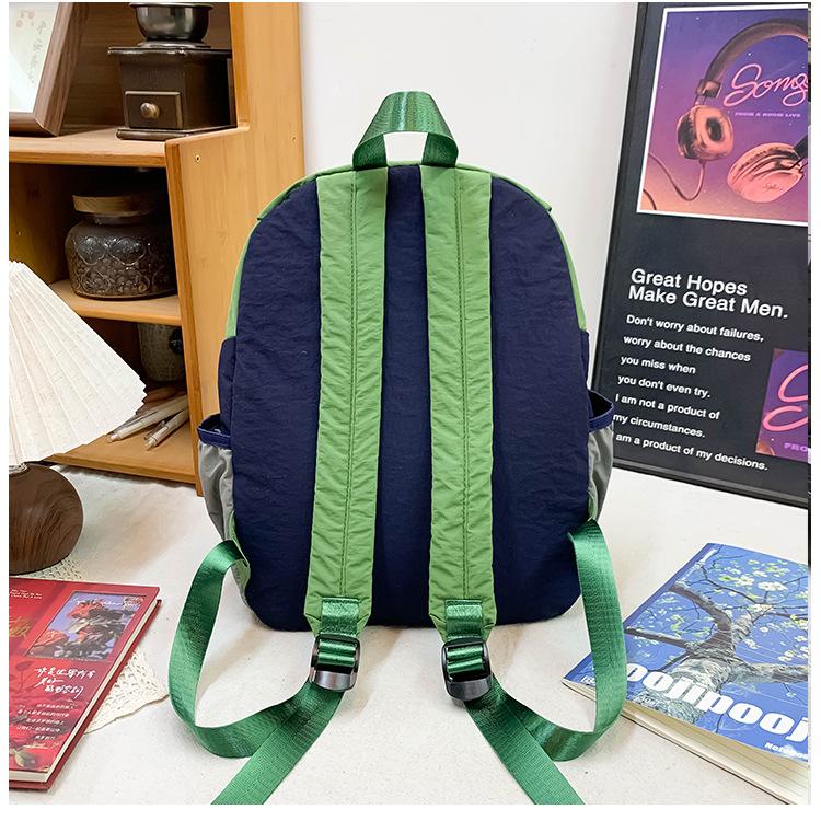 Korean-style trendy and cool unisex children's backpack, color-blocking, large capacity, elementary school student schoolbag, casual sports children's travel backpack