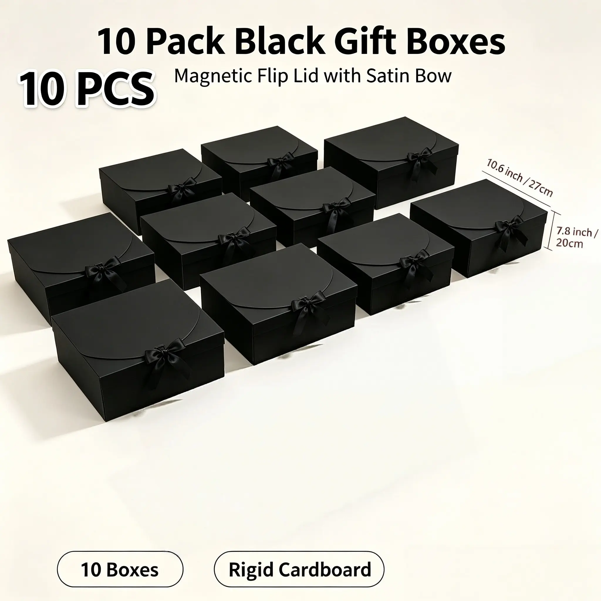 10pcs Luxury Gift Box Set with Ribbon, Elegant Gift Box, Beautiful Gift Box, Deluxe Gift Box, Wedding Proposal Box, Birthday Party Favor Boxes, Graduation Valentine's Day Present, Elegant Packaging