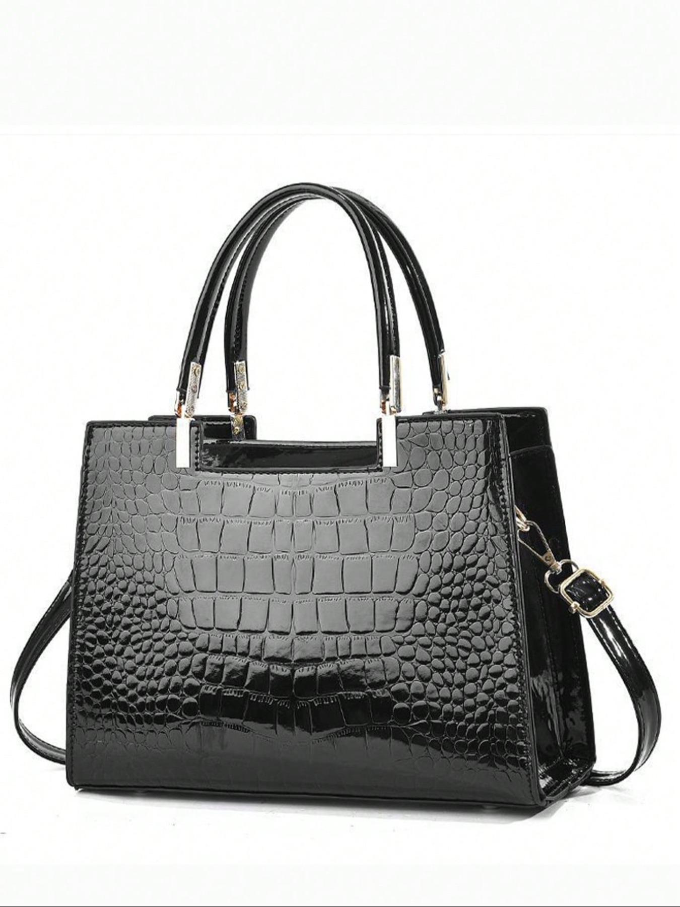 Women's Minimalist Elegant Plain Color Handbag, Fashionable Large Capacity Shoulder Bag for Work & Daily Used, Casual Trendy Versatile High-quality Daily Commuting Bag, Casual Handbag Satchel