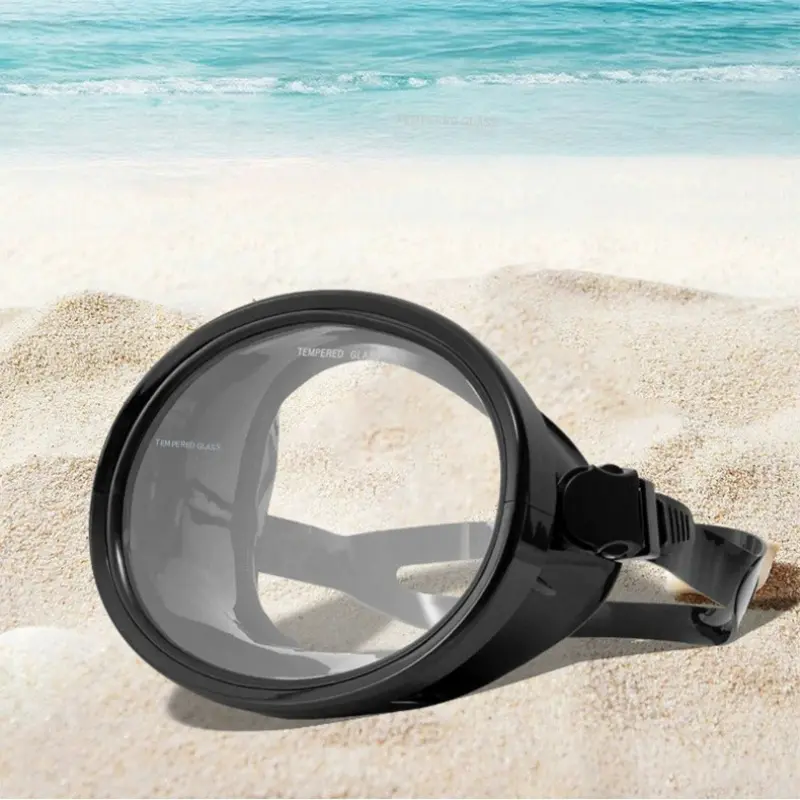Adult universal diving goggles, large-frame fisherman goggles, tempered glass diving mask, high-definition lenses, snorkeling fisherman goggles, Diving Gear, Outdoor