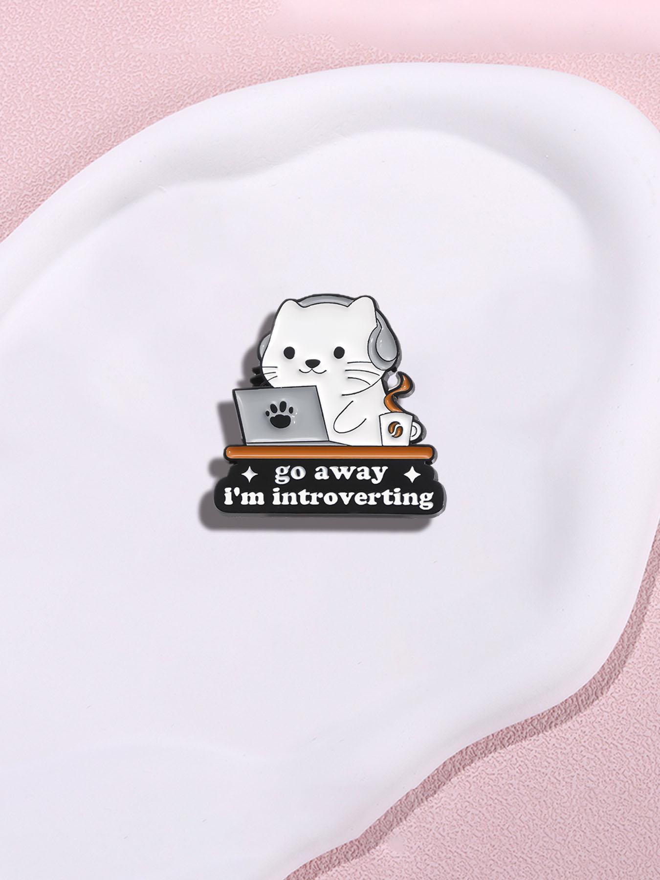Cute Cat Design Brooch, 2024 New Style Alloy Badge for Daily Clothing Decor, Clothes Accessories for Women & Men,  Enamel Pin Suitable for Backpacks, Jeans, Scarves, Hats Decoration, Fashion Accessory