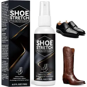 Shoe Stretch  - Boot Stretcher   Tightness & Pinching, Leather Softener for Shoes with  Materials, Color Safe, 6 fl. Oz
