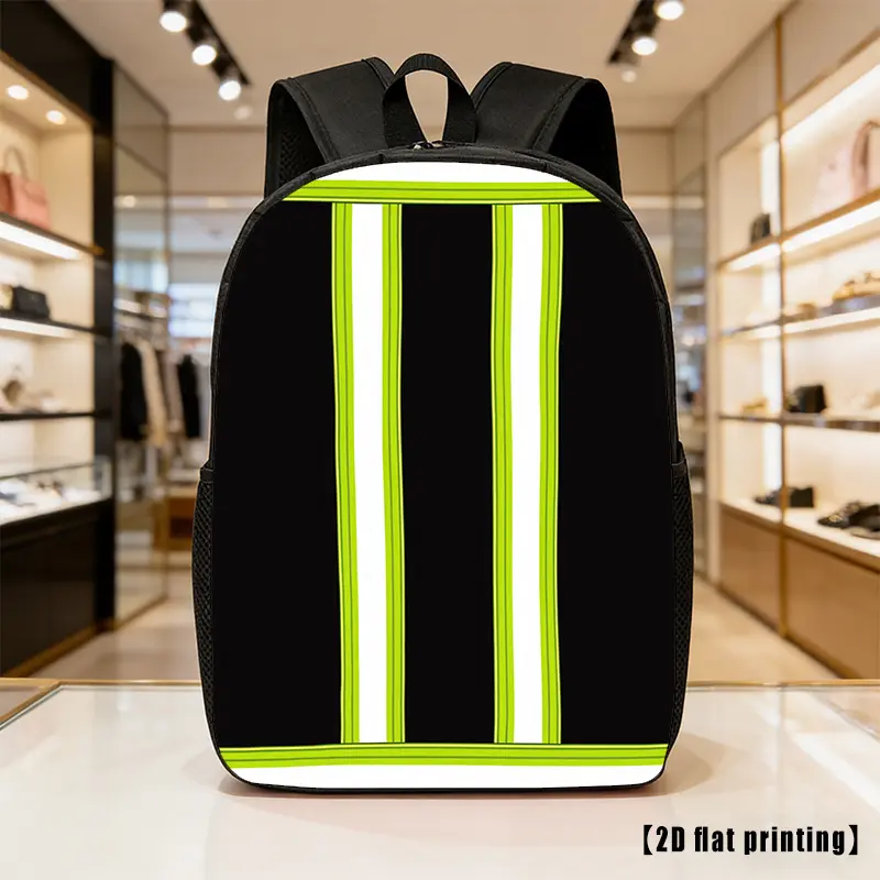 Lightweight Large-Capacity Unisex Backpack with Fluorescent Print Suitable for Hiking, Commuting & Laptop Bag, Adjustable Shoulder Straps & Side Pockets, for Travel,, Outdoor Adventures - Frame