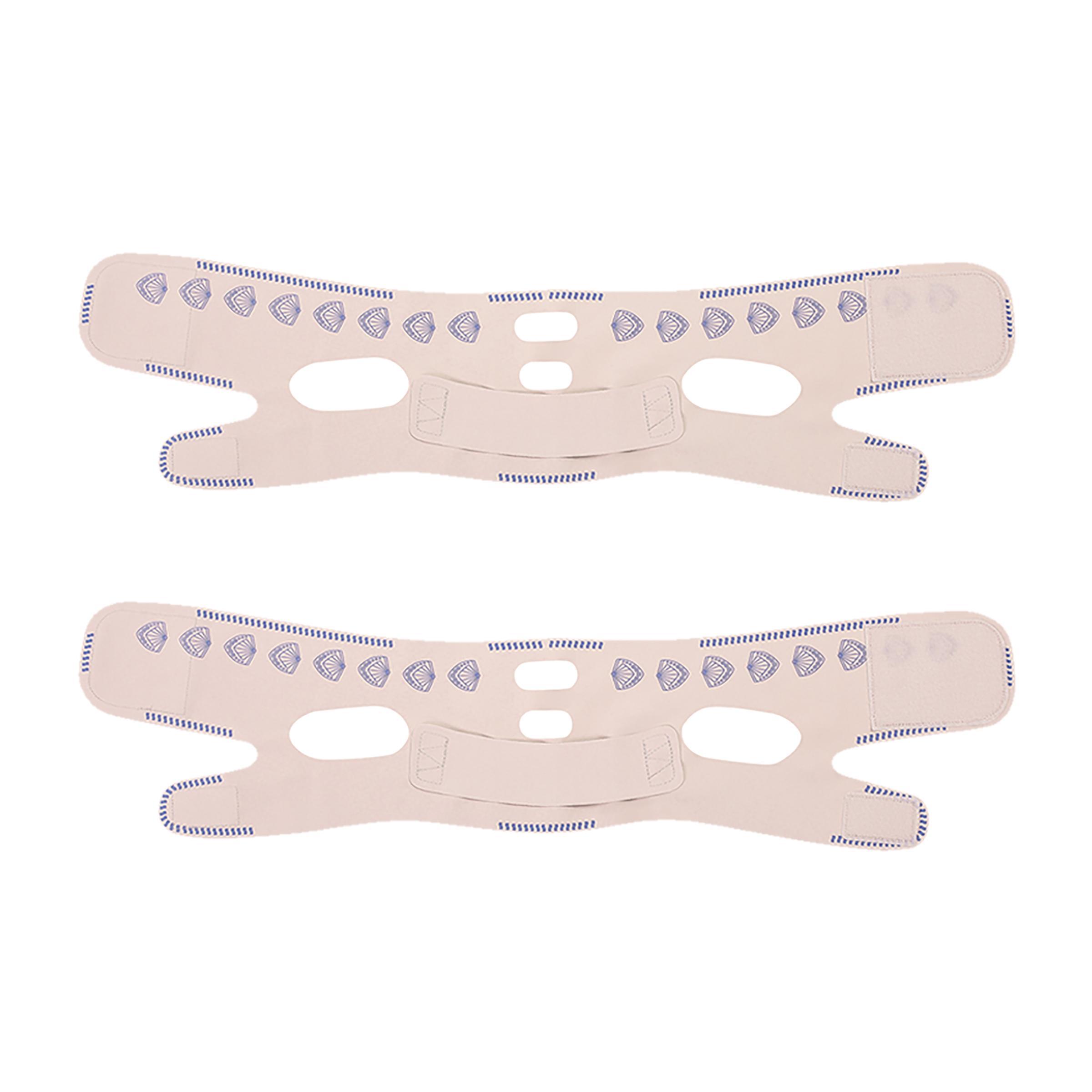 Breathable V-line Facial Masks, 2 Counts Adjustable Facial Bandage for Firming Skin, Facial Beauty Tool for Women