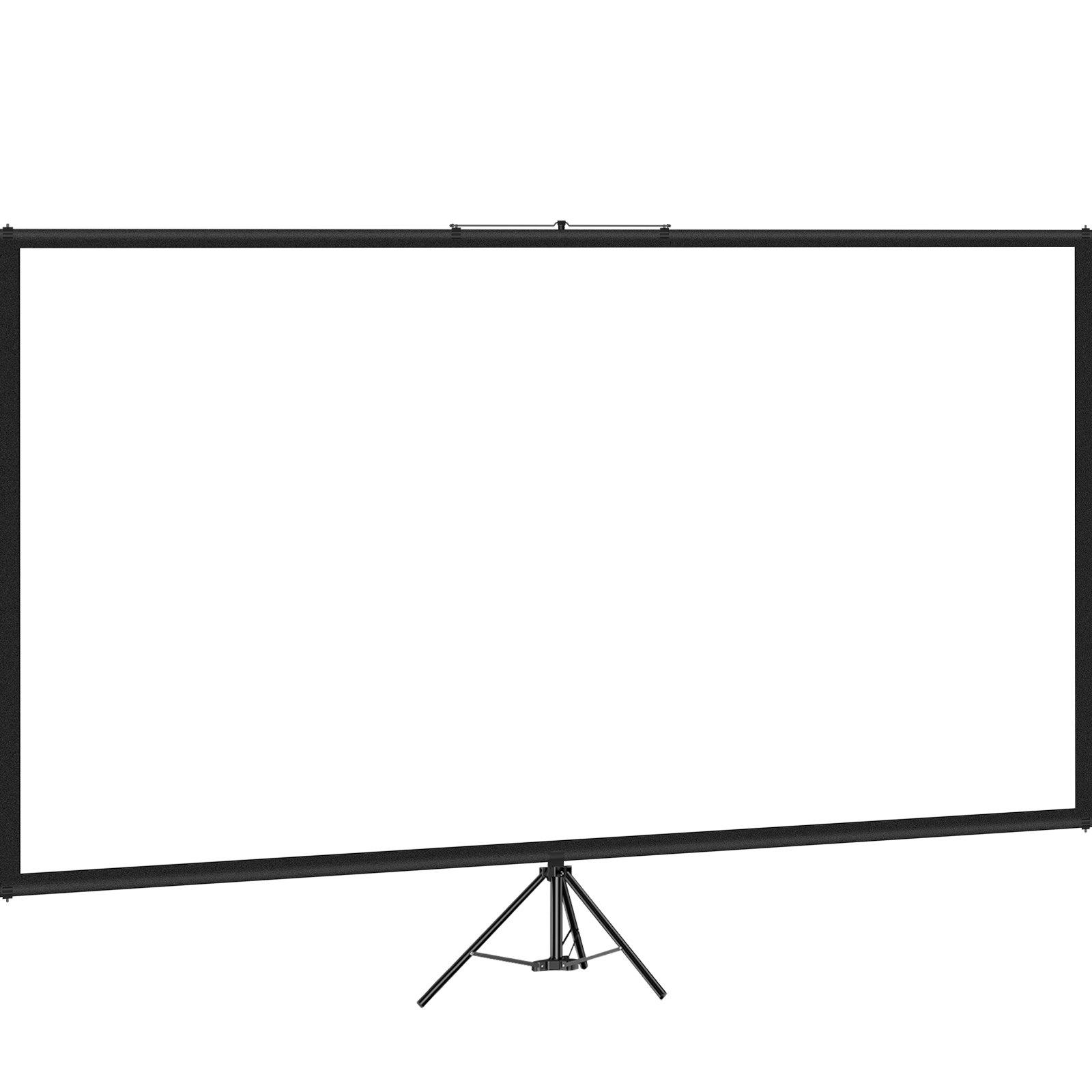 VEVOR Tripod Projector Screen with Stand 60 inch 16:9 4K HD Projection Screen Stand Wrinkle-Free Height Adjustable Portable Screen for Projector Indoor & Outdoor for Movie, Home Cinema, Gaming, Office VEVOR Tripod Projector Screen with Stand 60 inch 16:9 4K HD Projection Screen Stand Wrinkle-Free Height Adjustable Portable Screen for Projector Indoor & Outdoor for Movie, Home Cinema, Gaming, Office