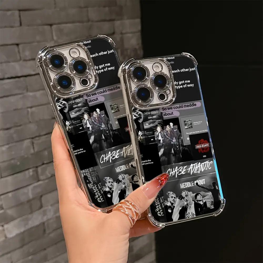 For iphone.Chase Atlantic Album Phone Case Compatible with for iphone 17, 16E, 16, 15, 14, 13, 12, 11 Mini, Pro, Max, Air, X, XR, XSMAX, 8, 7 Plus, Shockproof Transparent Soft Back Cover.