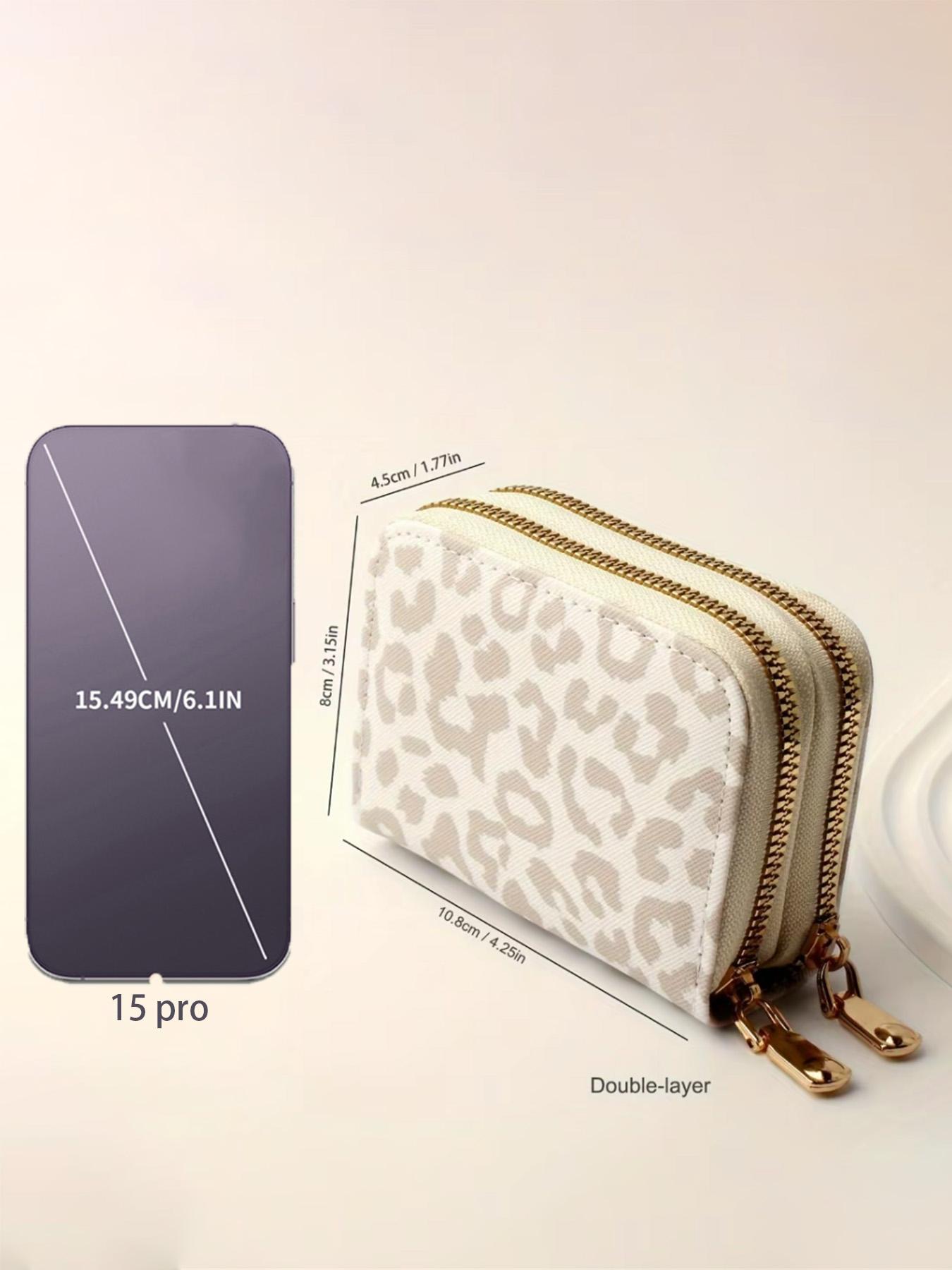 Fashion Leopard Pattern Zipper Trifold Card Holder, 2024 New Style Casual Versatile Fashionable Card Holder for Women, Trendy All-match & Exquisite Card Holder for Daily Use, Purse, Wallet Card Holder, Card Bag Fashion Leopard Pattern Zipper Trifold Card Holder, 2024 New Style Casual Versatile Fashionable Card Holder for Women, Trendy All-match & Exquisite Card Holder for Daily Use, Purse, Wallet Card Holder, Card Bag