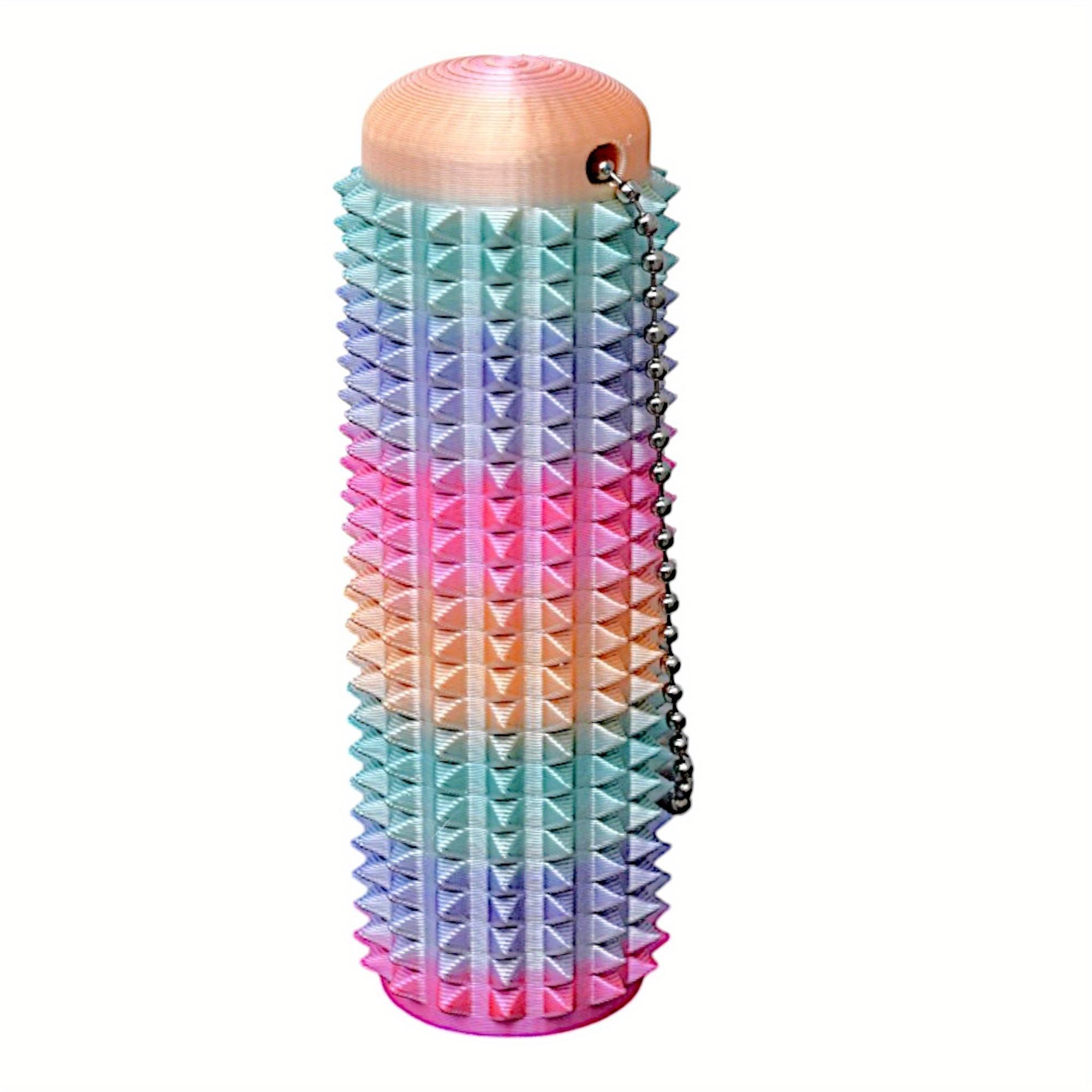 3D Printed Stress Relief Keychain, Colorful Small Handle Keyring, Pressure Sensor, Relax Your Hand, Unique Design, Perfect Gift
